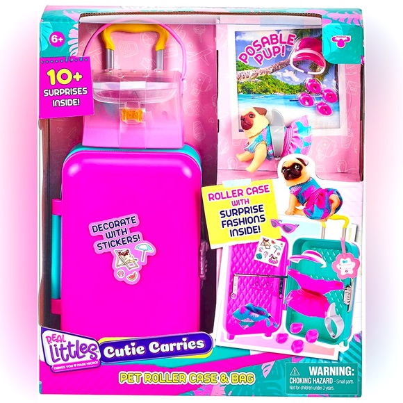 🌺 Real Littles S5 Cutie Carries Pet Roller Case & Bag Pk ✨NEW IN BOX - Picture 1 of 4